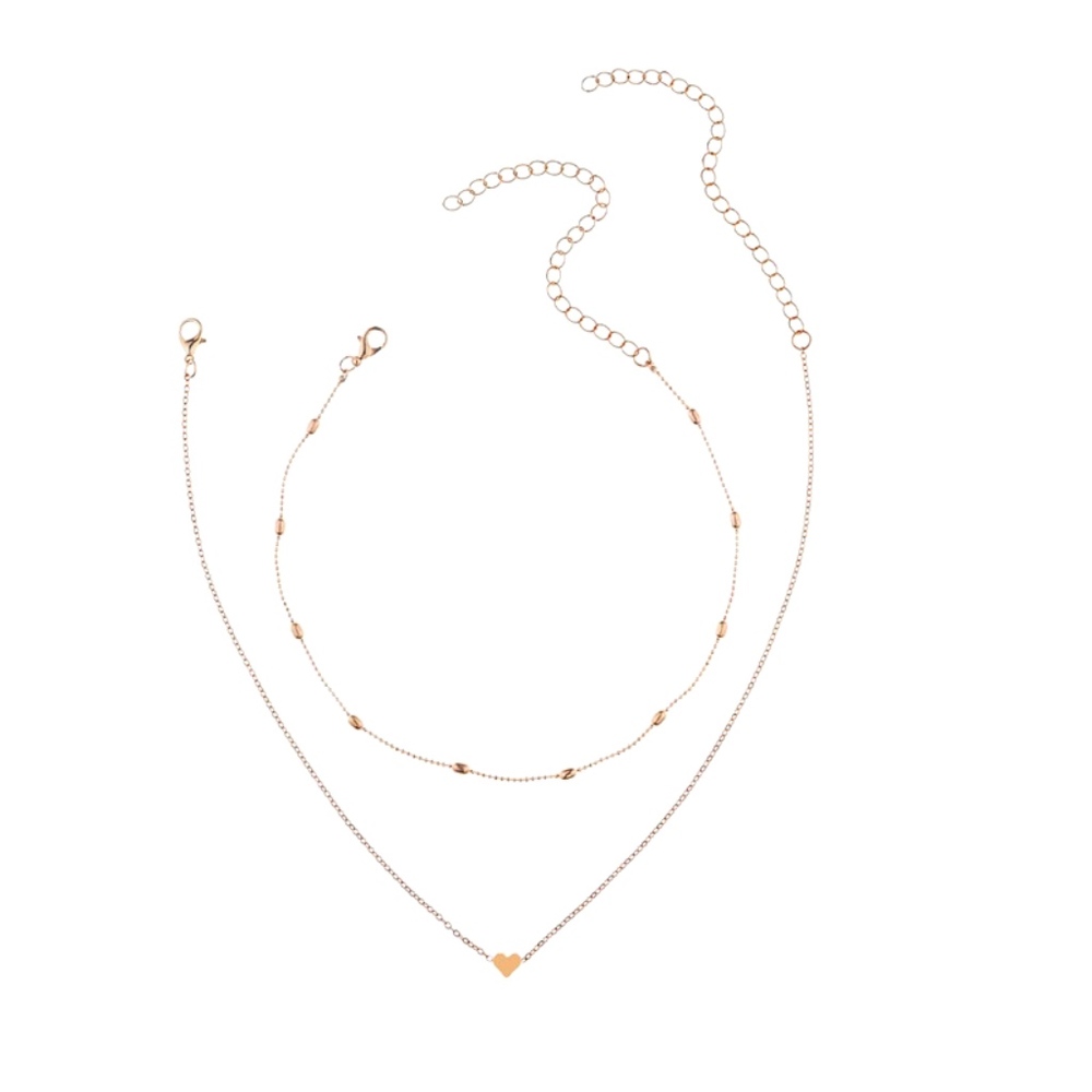 Dainty Heart Necklace - GOLD/SILVER - Picture 2 of 3